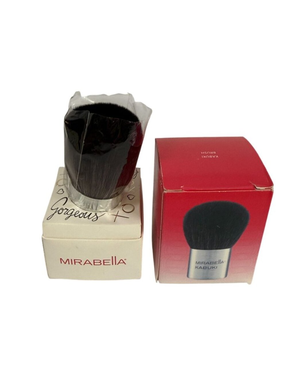 Mirabella Kabuki Brush For Powder Application Compact & Fluffy Design